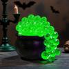 Halloween Decorations - DIY Large Witches Cauldron with Lights - Black Plastic Candy Bowl Decor, Spooky Vintage Halloween Decor for Home Kitchen Room