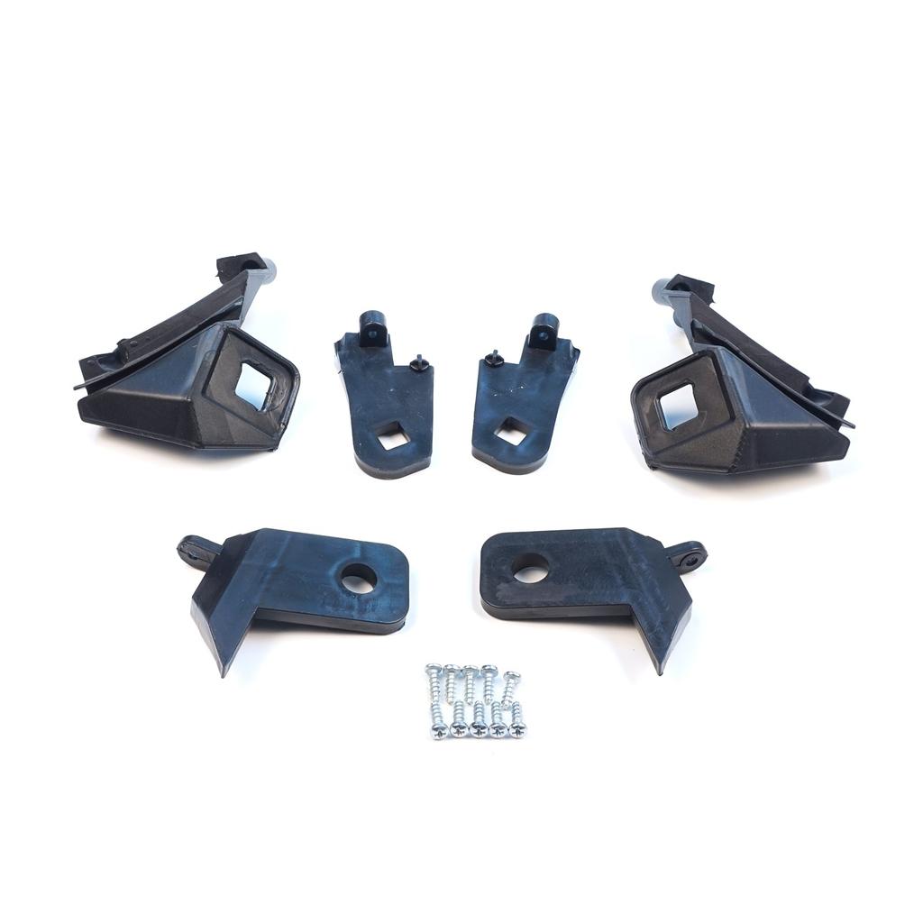EHL500+EHL501 Headlight Holder Mount Repair Bracket Tab Set Left Right Side for Fiat Doblo MK2 263 2010-2014 Pre-Facelift 51810671 51810672