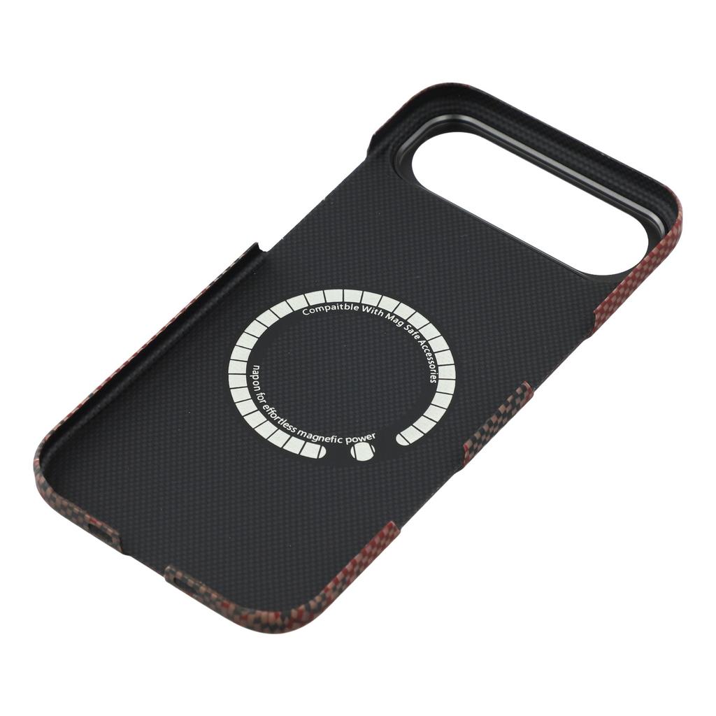 Pro iPhone 17 Air Magnetické pouzdro Přesné výřezy Kryt telefonu z aramidového vlákna s kovovým rámečkem objektivu