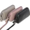 Elegant Long Women's Genuine Leather Clutch Wallet with Thin Korean Style Zipper