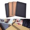 Retro Drawing Lettering Supplies School Stationery Coil Sketch Notebook Sketchbook Crafts Art Paper