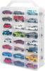 Yoimize Storage Car Case with Holds Up To 48 Fits Scale Ideal for Home Storage Double-Sided Handle, Cars, 1/64 Cars, Portable,