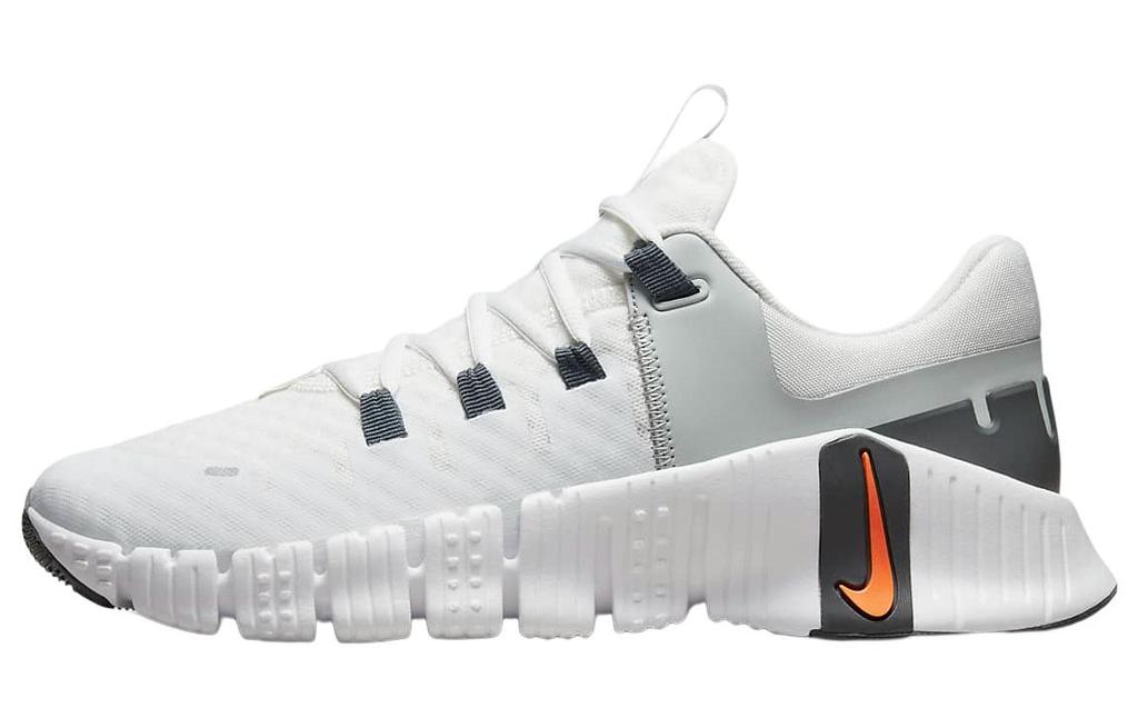 Nike Kostenloser Metcon 5 Weiß Helles Mandarin DV3949-101