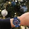 Gute Men's Multifunction Quartz Watch Chronograph Stopwatch Date Display Silicone Band Luminous 3 ATM Water Resistant