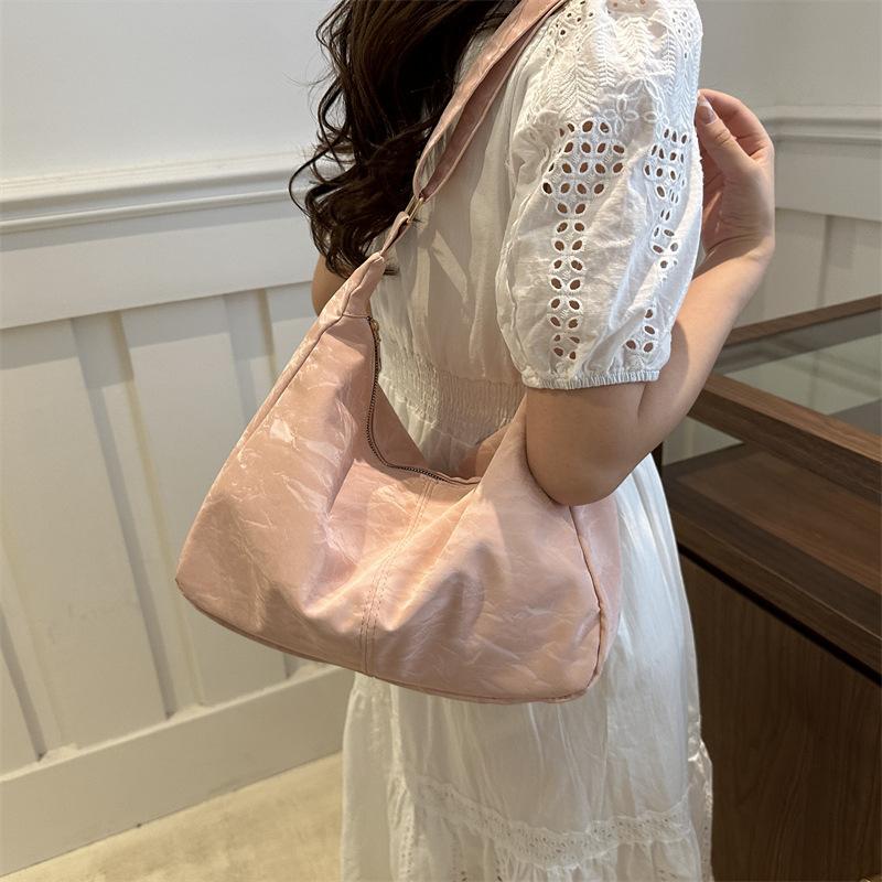 Casual New Style  Personalized  Beautiful  Solid Color  Large Capacity  Fashionable  Fashionable  Summer  Fashionable  Tote Shoulder Bag for Women