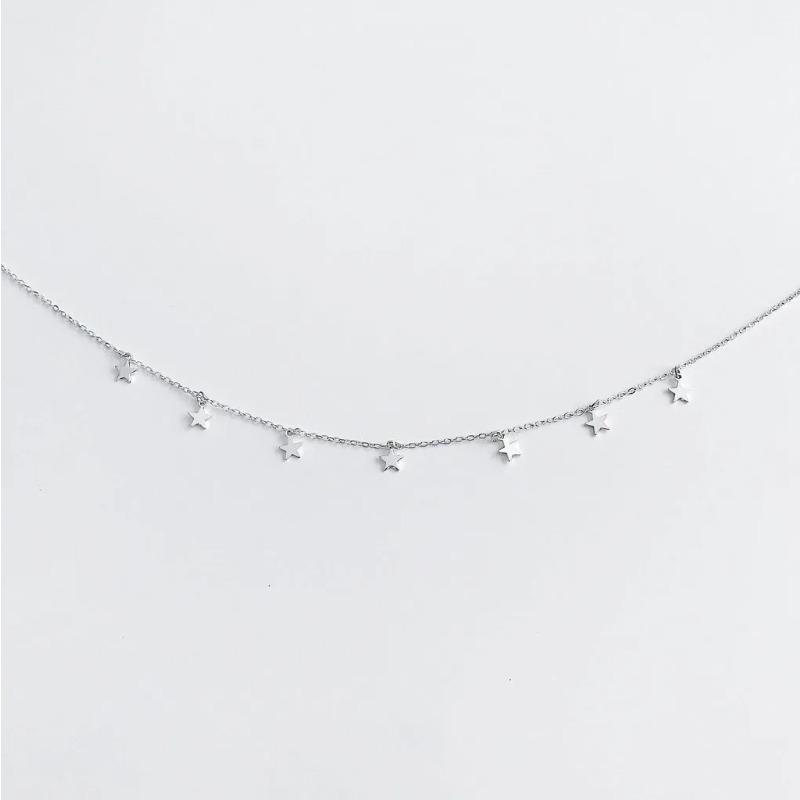 

Boho Chocker Gold Color Chain Tassel Star Choker Necklace for Women Necklaces & Pendants Collar Gargantilha Collier Femme серебряный