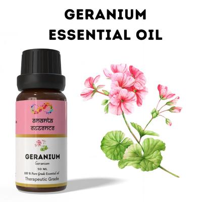 Ananta Geranium Essential Oil 10 Ml – Floral Aroma Oil for Diffusers, Candles and Home Fragrance