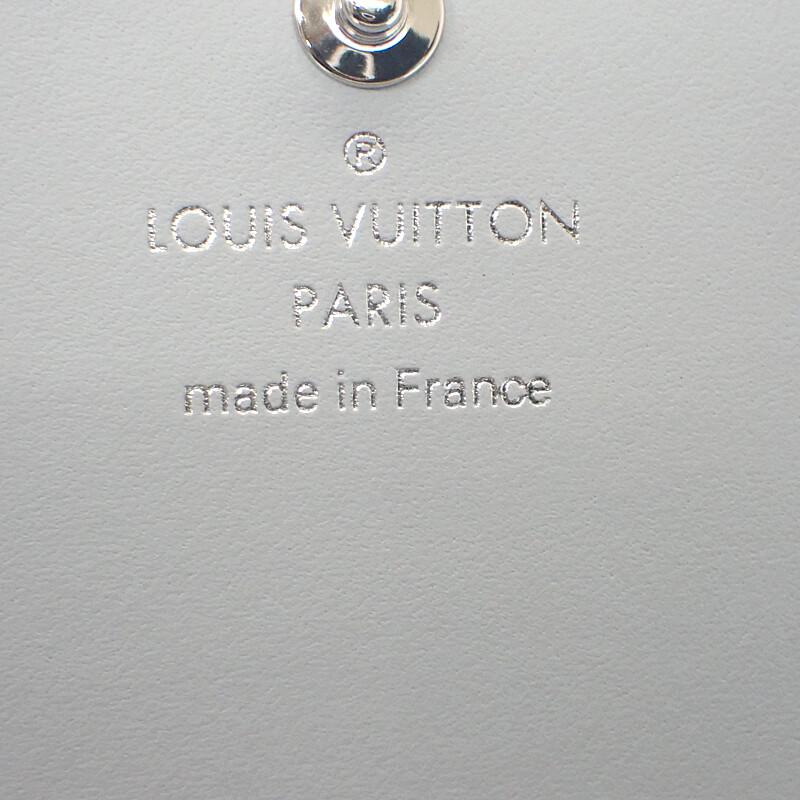Louis Vuitton M11802 Bifold Wallet White/blue Monogram Mahina Women