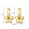 2026 Fashion Stainless Steel Star Moon Heart Pendant Oval Rectangle Hoop Earrings For Women Gold Silver Color Trendy Jewerly