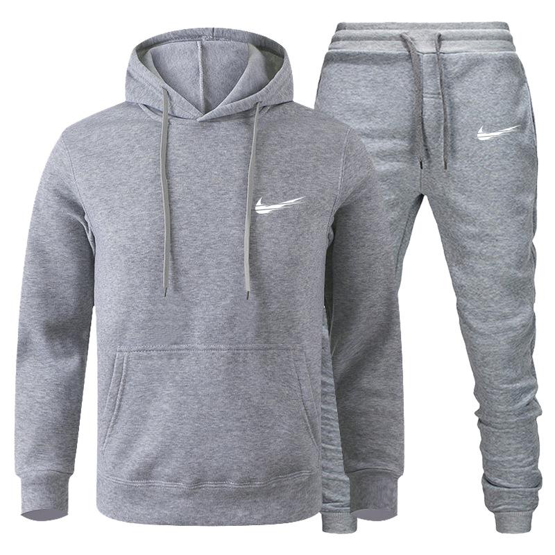 Herrenanzug Europäischer und amerikanischer Herrenanzug Sportpullover Fleece-Pullover Herren-Hoodie