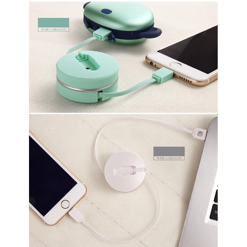 Box Round Retractable Data Cable Multi Functional Charging Cable Iphone For