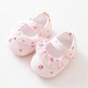 Baby Shoe Newborn Baby Girl Shoe SpringSummer Princess Lace Strawberry Dress Shoe Soft Soled Walking Shoe Non Slip Cute Footwear