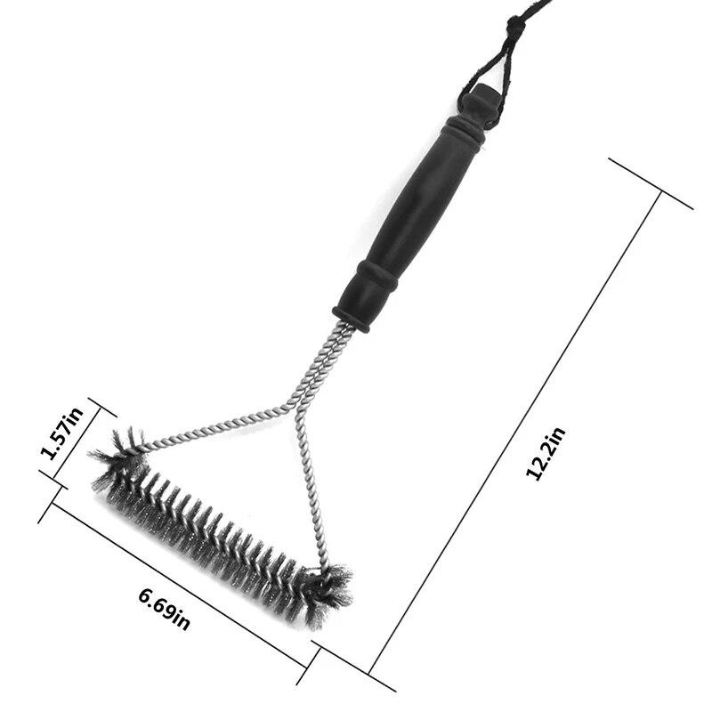 BBQ Brush Clean Tool Grill Grill Børst i rustfritt stål Non-stick Kjøkken Rengjøring Stålbørster Grilltilbehør
