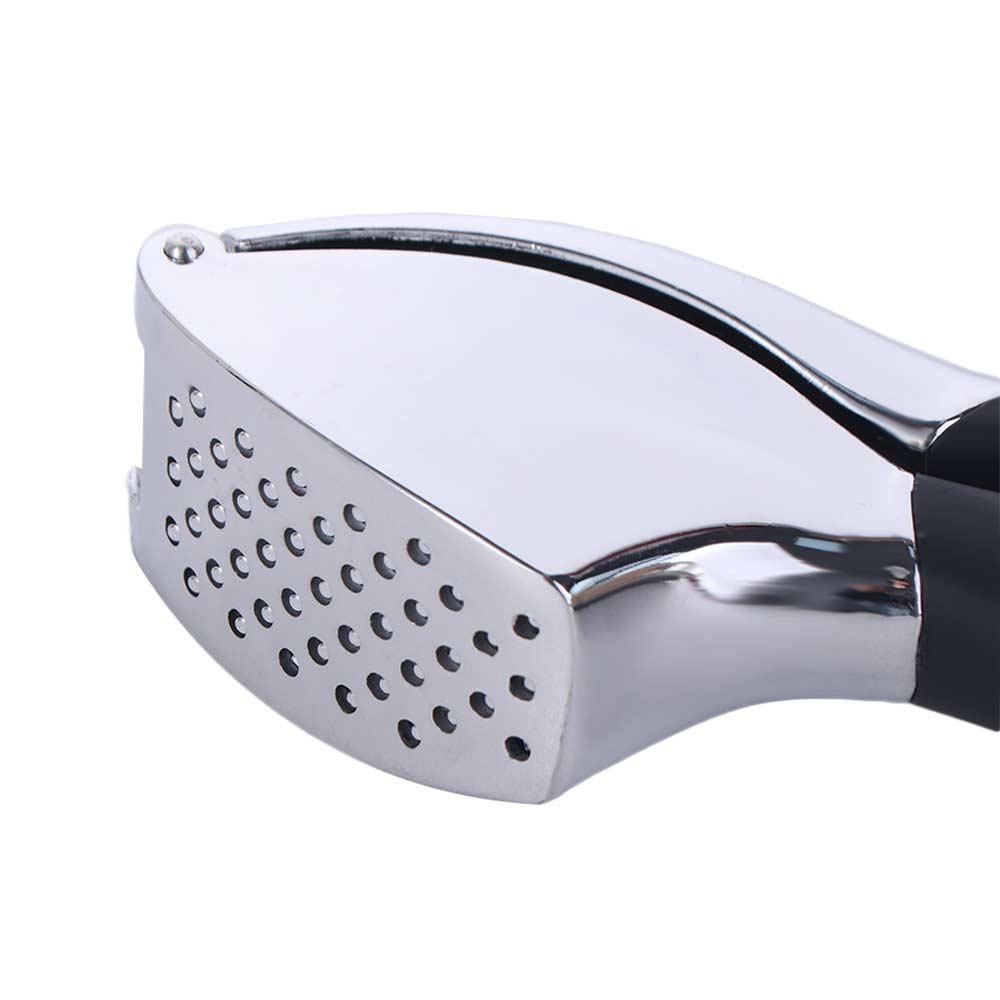 Non-slip Handle Garlic Press Stainless Steel Garlic Crusher Professional Garlic Squeezer Ginger