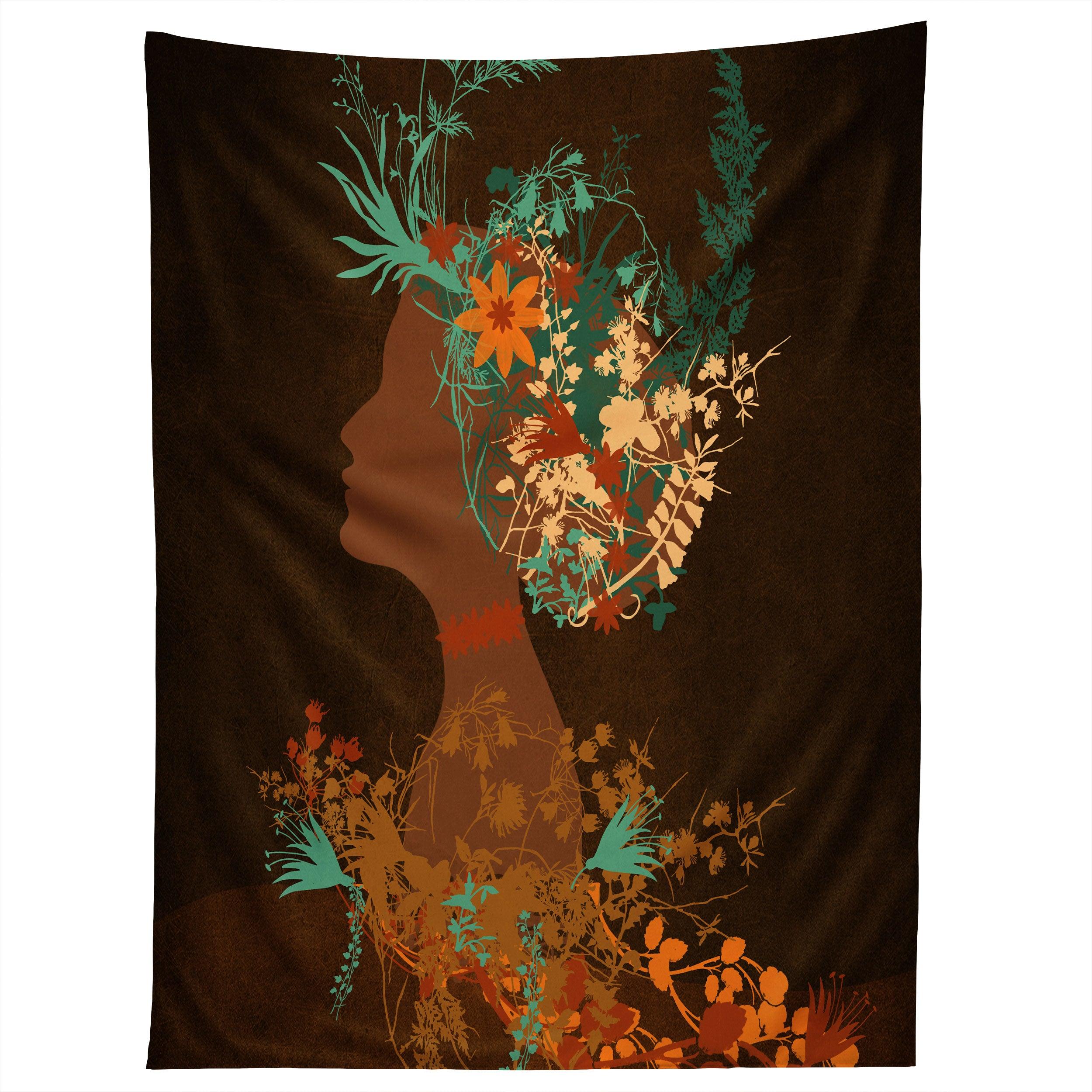 MUJER FLORAL I tapestry 75x100