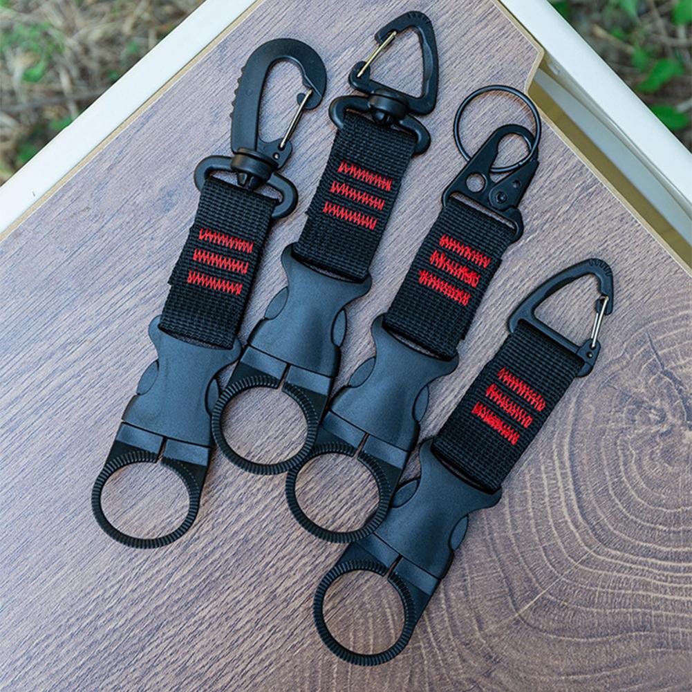 1 Pezzo Fibbia per Cinghia Porta Borraccia Appeso Clip Cintura Portatile Cinturino in Tessuto di Nylon per Campeggio all'Aperto Escursionismo Viaggi