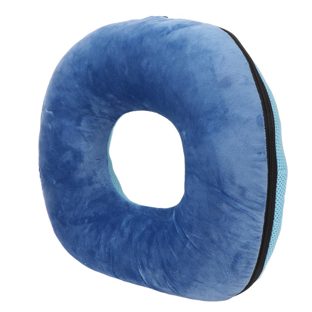 Donut Pillow Dark Blue Soft Breathable Detachable High Elasticity Waterproof Inner Sleeve Bed Sore Cushion