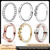 Cupronickel Silver-Plated Geometric Couple Rings for Women – Fashion Plain Band Jewelry Hot Seller