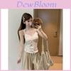 Pure Desire Lace Trim Spliced Scoop Neck Camisole Top For Summer Wear