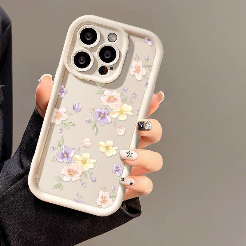 Colored Small Flowers for iPhone17PorMax Mobile Phone Case 17 Apple 16 Matte 14/15 Foreign Trade Factory