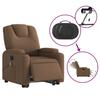 Vidaxl Sillón Elevador Masajeador, Eléctrico, Reclinable, Marrón