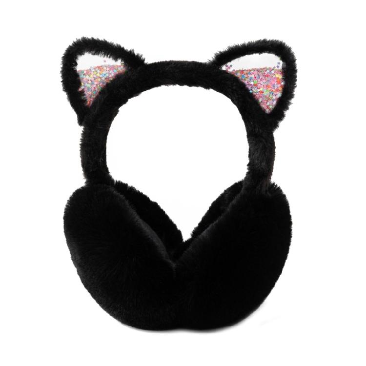 Kitten Earmuffs For Women And Girls, Soft Fleece Lining, Adjustable Winter Ear Cover For Outdoor Use