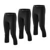Ademe 3-Pack Men's Compression Tights, 9/7/5 Lengths, Stretchy, Moisture-Wicking, Quick-Drying, Compression Tights, Long Tights, Sports Shorts, Compre