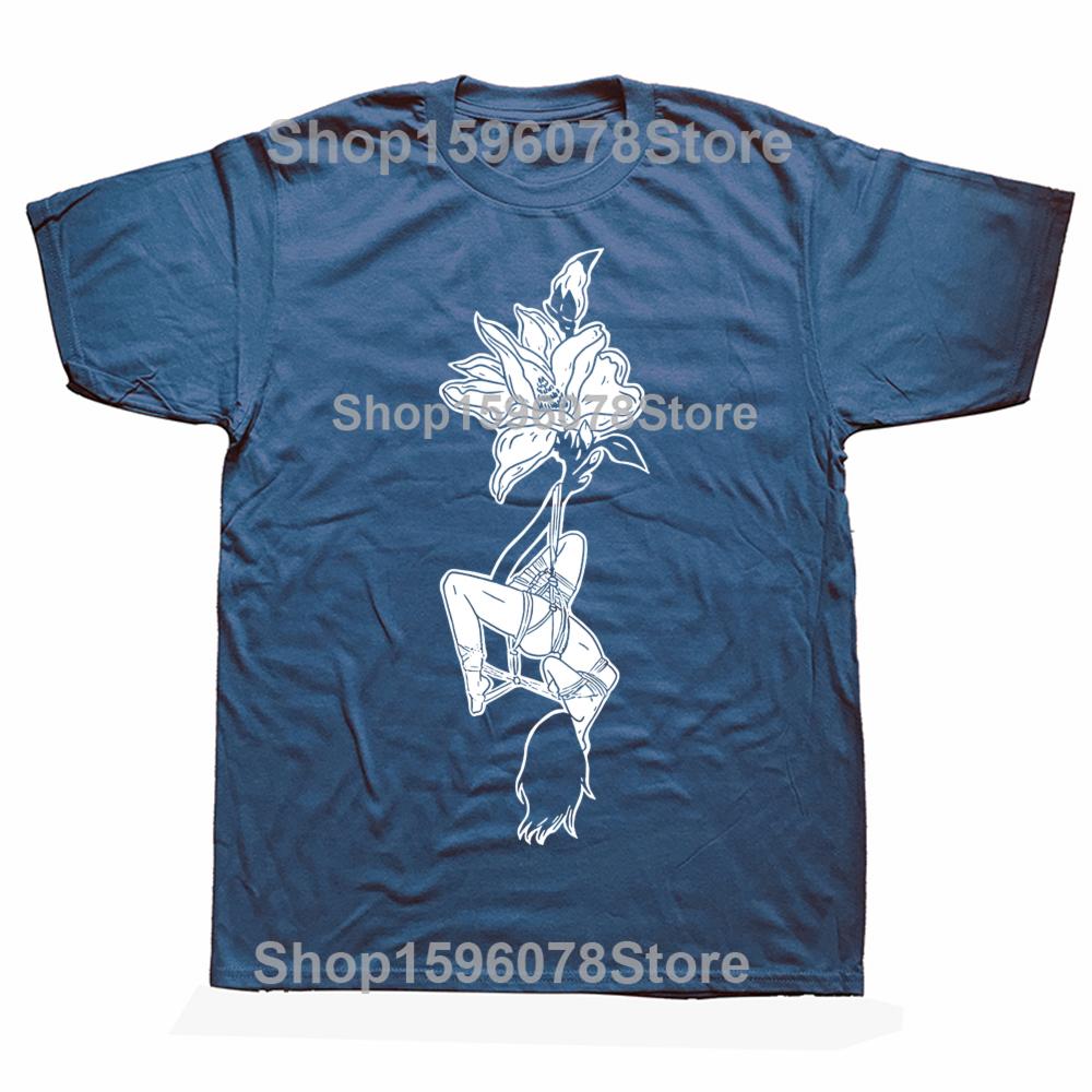 Funny BDSM Tied Up Girl T Shirts Streetwear Short Sleeve Birthday Gifts Mens Clothing Fashion Casual Loose Oversized T Shirt