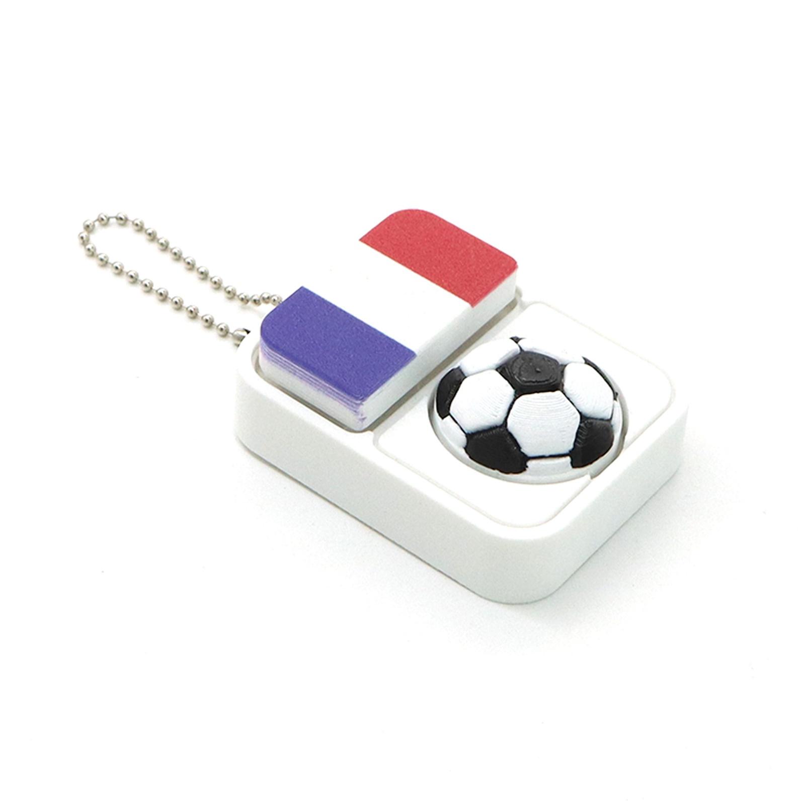 

Football Clicker Flag Keychain — Cross-Border Souvenir And Stress-Relief Toy For Football Fans One Size