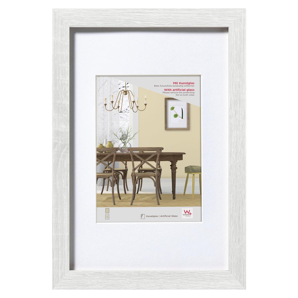 Cadre photo Fiorito en bois avec verre artificiel