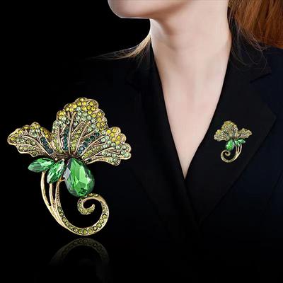 Broșă Floare Retro Exquisită de Modă Temperament Versatilă Accesorii Vestimentare High-end Ac Pin Accesorii Rochie Anti-lumină