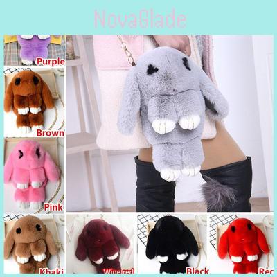 Premium Faux Fur Rabbit Purse Tote Bunny Backpack For Stylish Travel