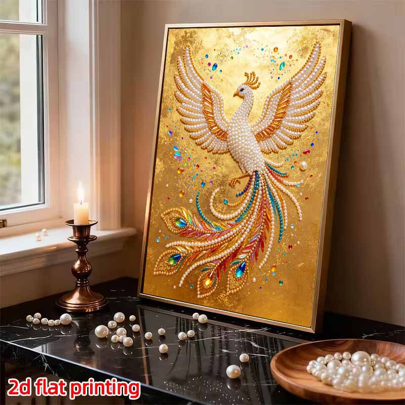 Phönix Perlenmalerei 5D DIY Strassstickerei Handgemachte Kunst Dekoration Kreatives Geschenk für Heimdekoration