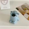 Resin Cute Cartoon Animal Toothbrush Holder Home Decor Bathroom Dental Care Organizer with 4 Color Options Storage Ornament