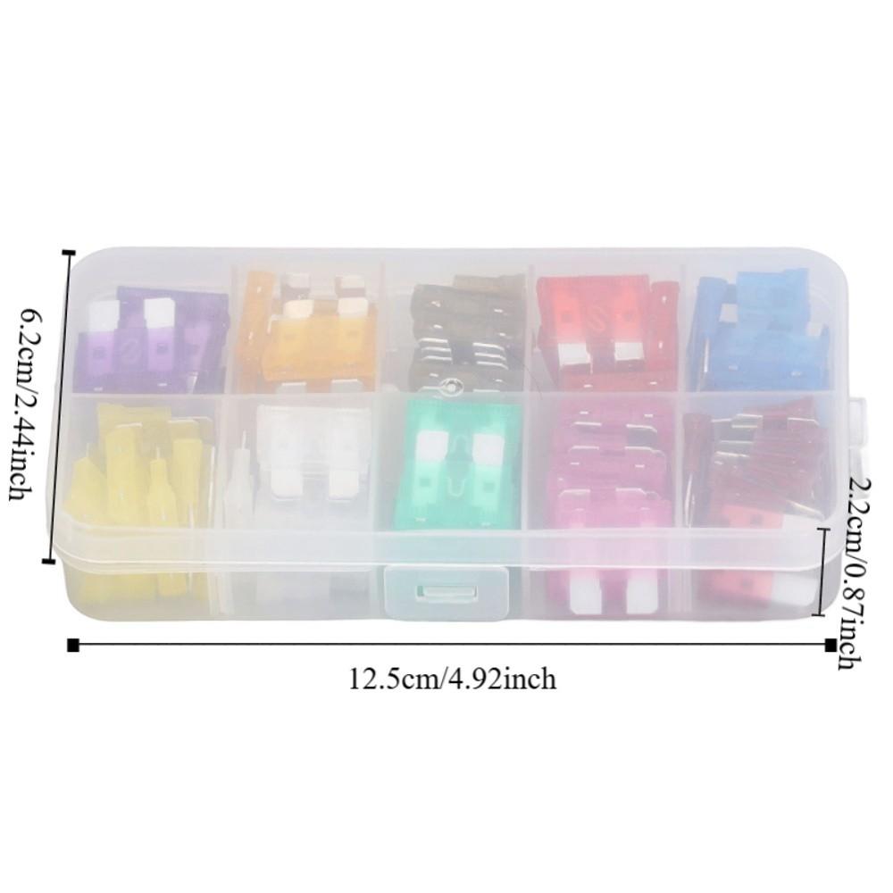 80PCS Colorful Fuseing Assortment Kit Medium Size Replacement Fuseing Automotive Fuseing  Motorcycle