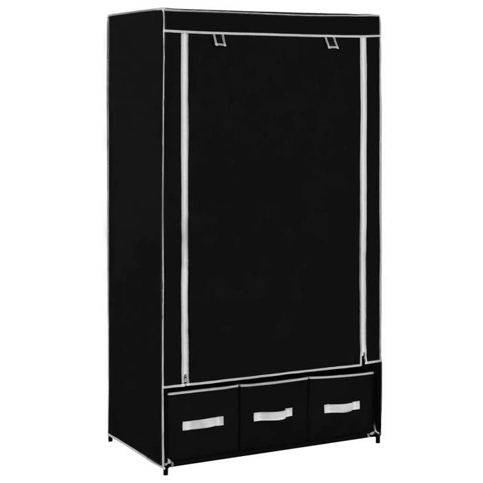 VidaXL Garde-robe Penderie Armoire de Rangement Stockage Vêtements Meuble de Rangement Organisateur Chambre à Coucher 282457
