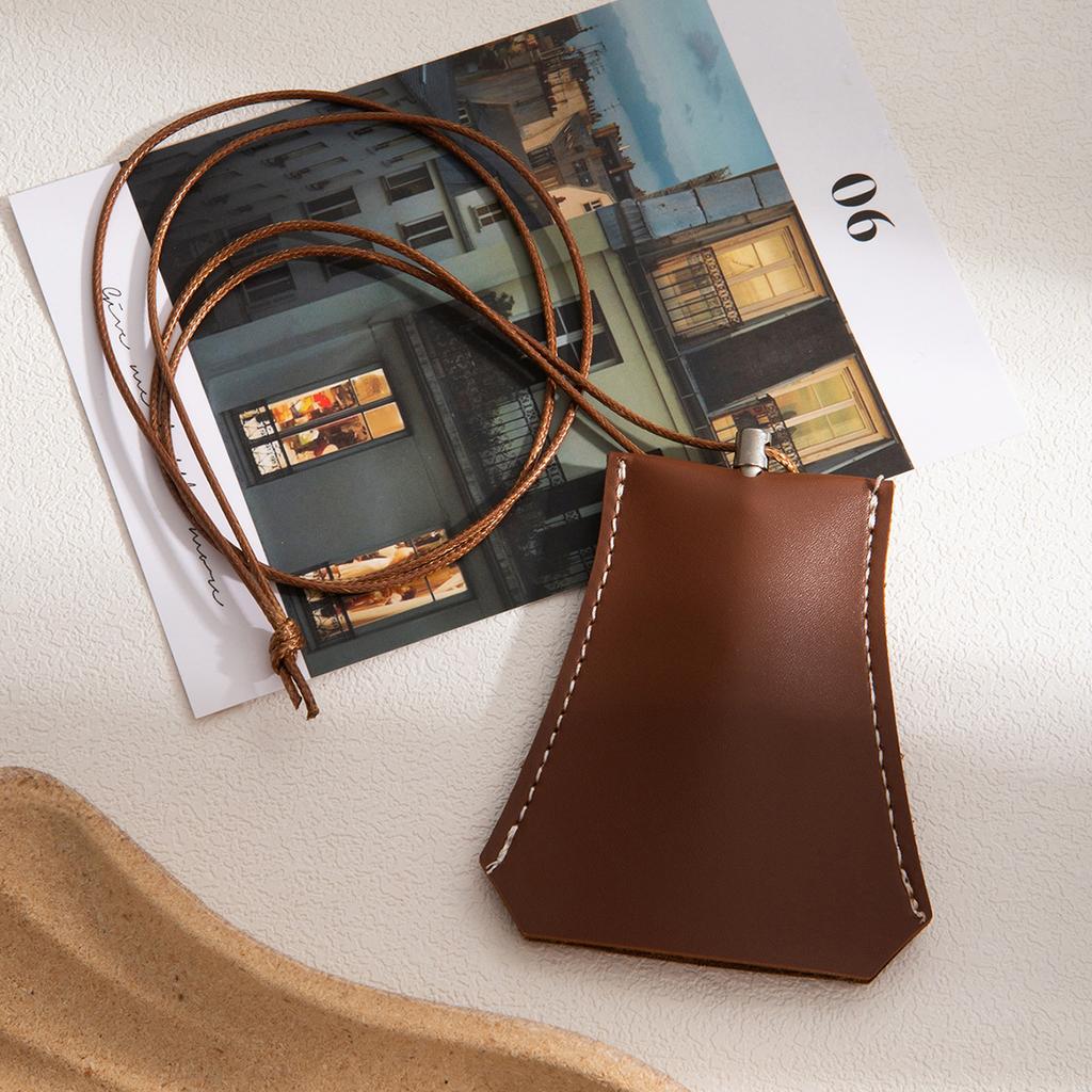 Geometric Neck Glasses Key Leather Bag Necklace Temperament Fashion Collarbone Chain Simple Item Decoration