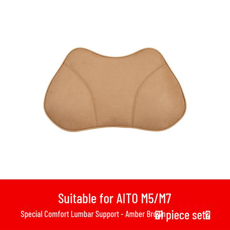 Compatible with 26 AITO M7 Models: Headrest, Lumbar, Neck, and Waist Support Pillow - Car Interior Accessory with Free Shipping