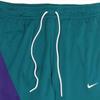 Nike Retro Logo Color Block Knit Sports Pants Men Bottoms Green Purple BV5290-355