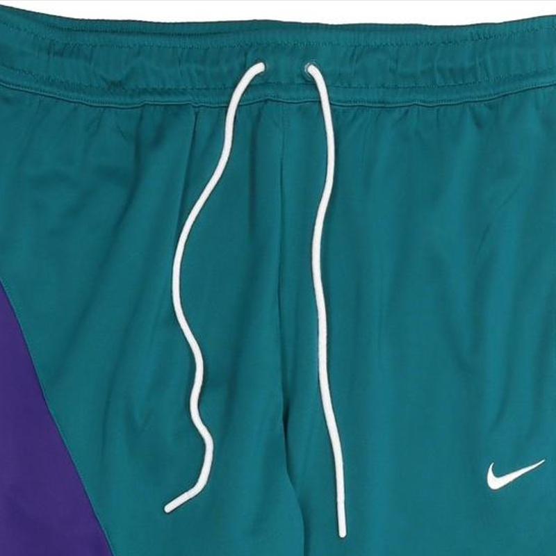 Nike Retro Logo Color Block Knit Sports Pants Men Bottoms Green Purple BV5290-355