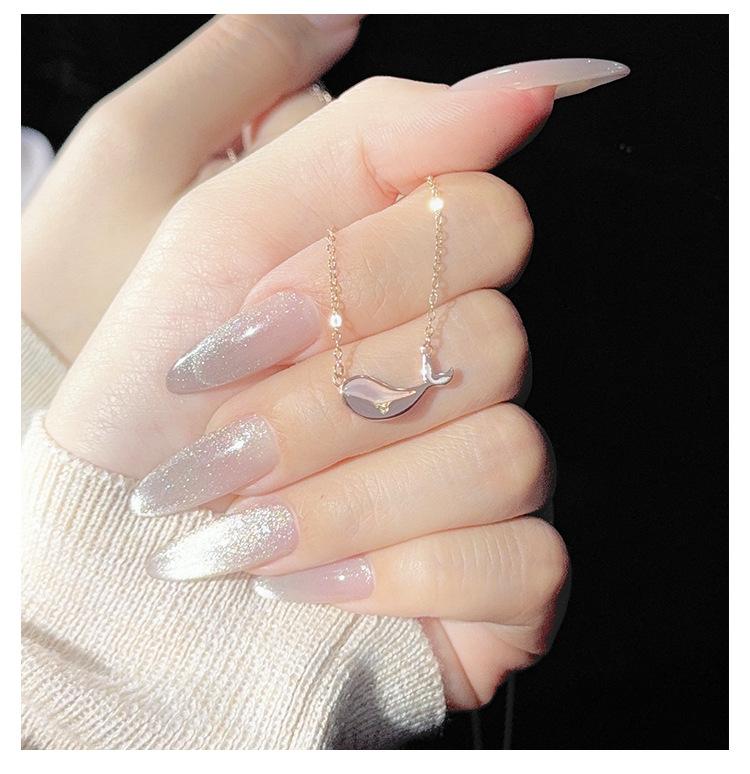 

Ожерелье в виде кита, женская творческая личность, мода, простая ниша, изысканный кулон в виде кита, ювелирное изделие, подарок