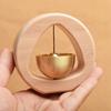 A96K-Brass Dopamine Doorbell Wooden Bell Entrance Wind Chime Japanese Housewarming Gift Entrance Pendant