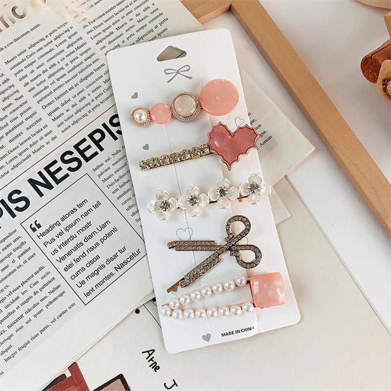 Sada korejských sponek do vlasů pro ženy Akrylová perlová sponka do vlasů Trendy sponka do vlasů Šperky Dámská tyčinka do vlasů Dárky Vlasové doplňky