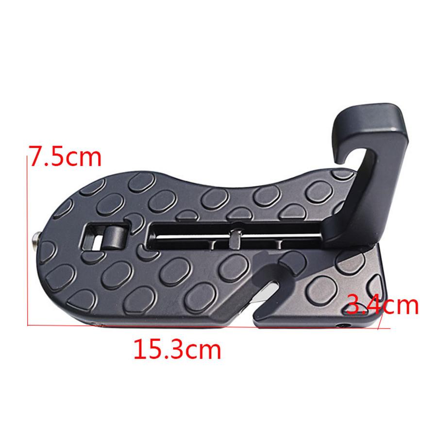 Car Door Step Assist Pedal Rooftop Roof Rack Auxiliary Foot Step Hooked On Cars