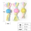 Eco-Friendly Indestructible Pet Dog Toys - Bite-Resistant Cotton Rope Fabric Molar Strips