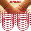 12pcs Lovers Lucky Red Black String Bracelets for Lovers Protection Amulet Friendship Braid Rope Wristband Jewelry Bracelet Gift