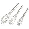 Stainless Steel Whisks with 3 Packs 8"+10"+12" Kitchen Whisk Set Kitchen Whip Kitchen Utensils Wire Whisk Balloon Whisk Set for Blending Whisking