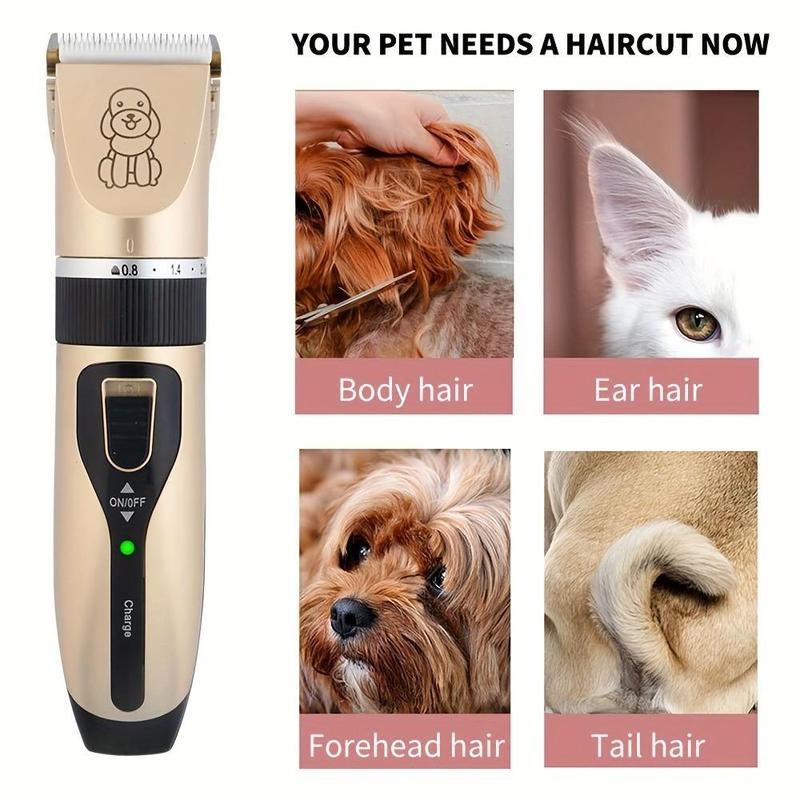 Pet Electric Hair Clipper for Cats and Dogs, Professional Grooming Tool with Precision Blades for Easy Pet Hair Trimming