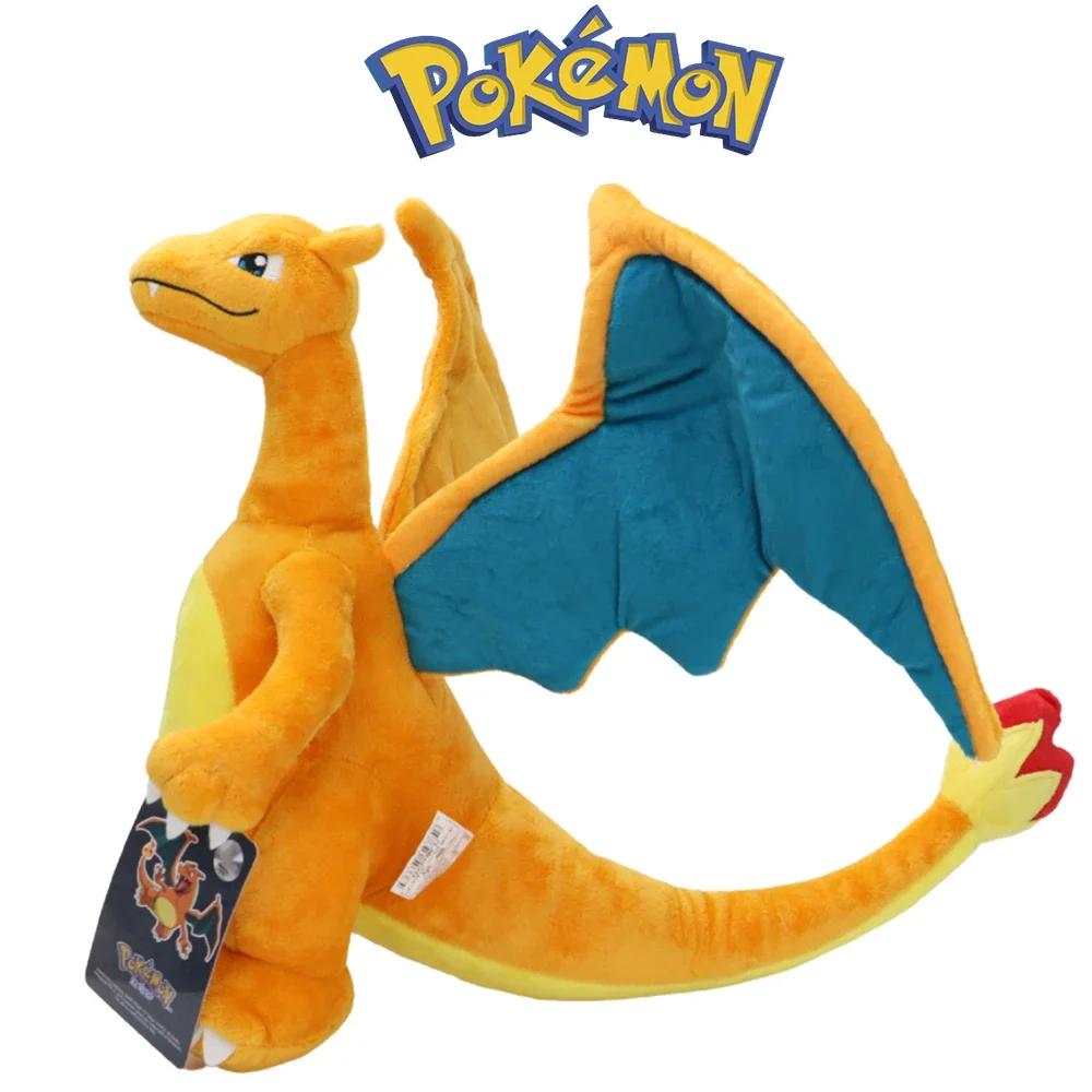 Charizard Plush Dolls Soft Anime Stuffed Toys for Boys Girls Collection Birthday Christamas Peluche Gift 10 Inch