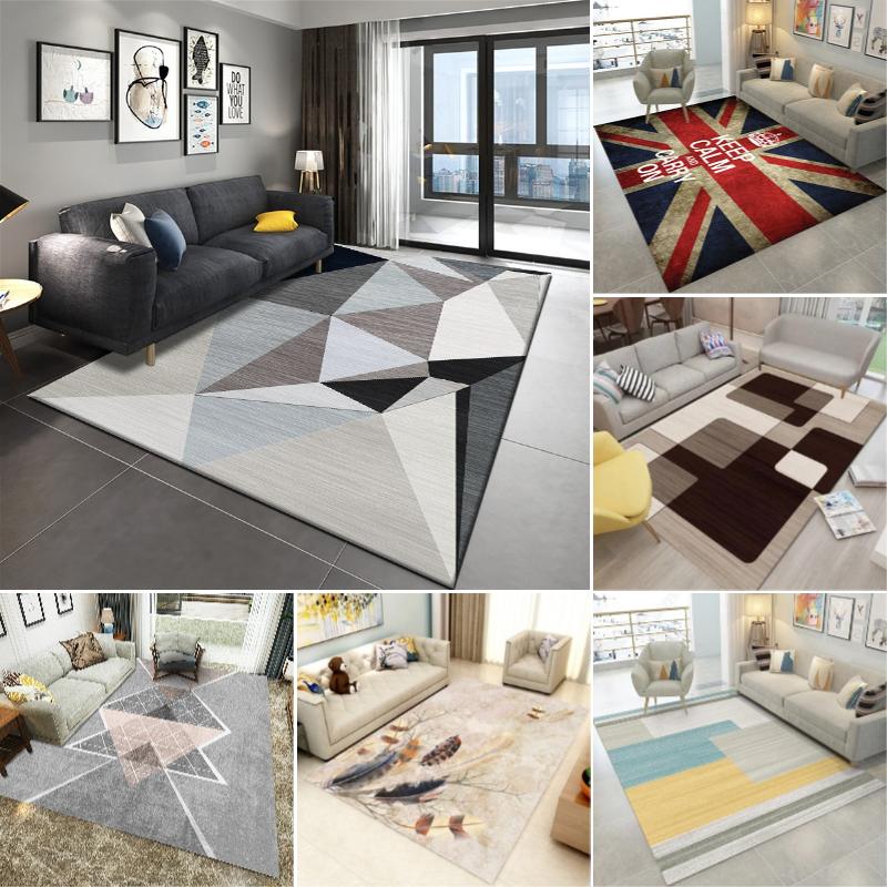 Minimalist Style Rug Luxurious Non-Slip Living Room Carpet Sofa Mat Bedroom Floor Covering Traditional Home Decor Mat Fashion
